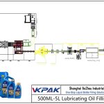 Automatic 500ML-5L Lubricating Oil Filling Line اتومات 500ML-5L غوړ د تیلو ډکولو لاین