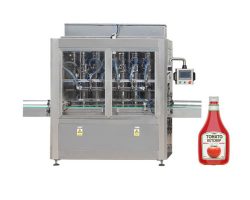 د ټماټو پیسټ جار کیچ اپ ډکولو بسته کول